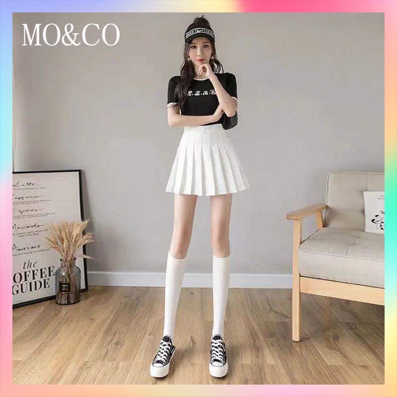 XS 3XL Size Korean High Waist White Short Skirt Fashion Sexy A Line Pleated Mini Tennis Skirts Skirt