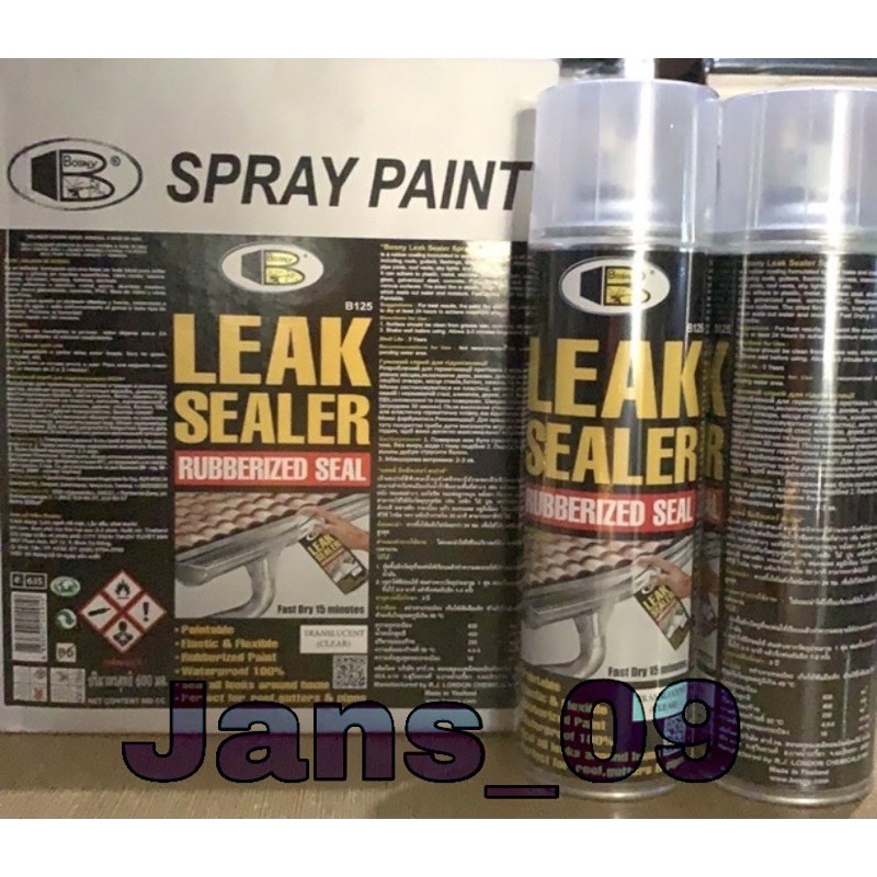 Bosny LEAK SEALER (rubberized seal) 600cc. Shopee Philippines