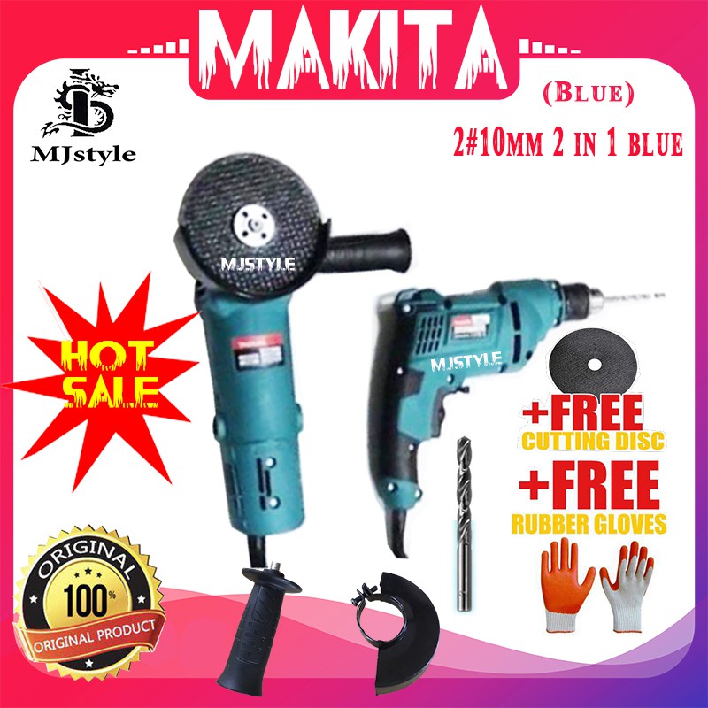 2PC Makita electric hand Drill and Makita Grinder Set makita grinder and drill hand Drill Set