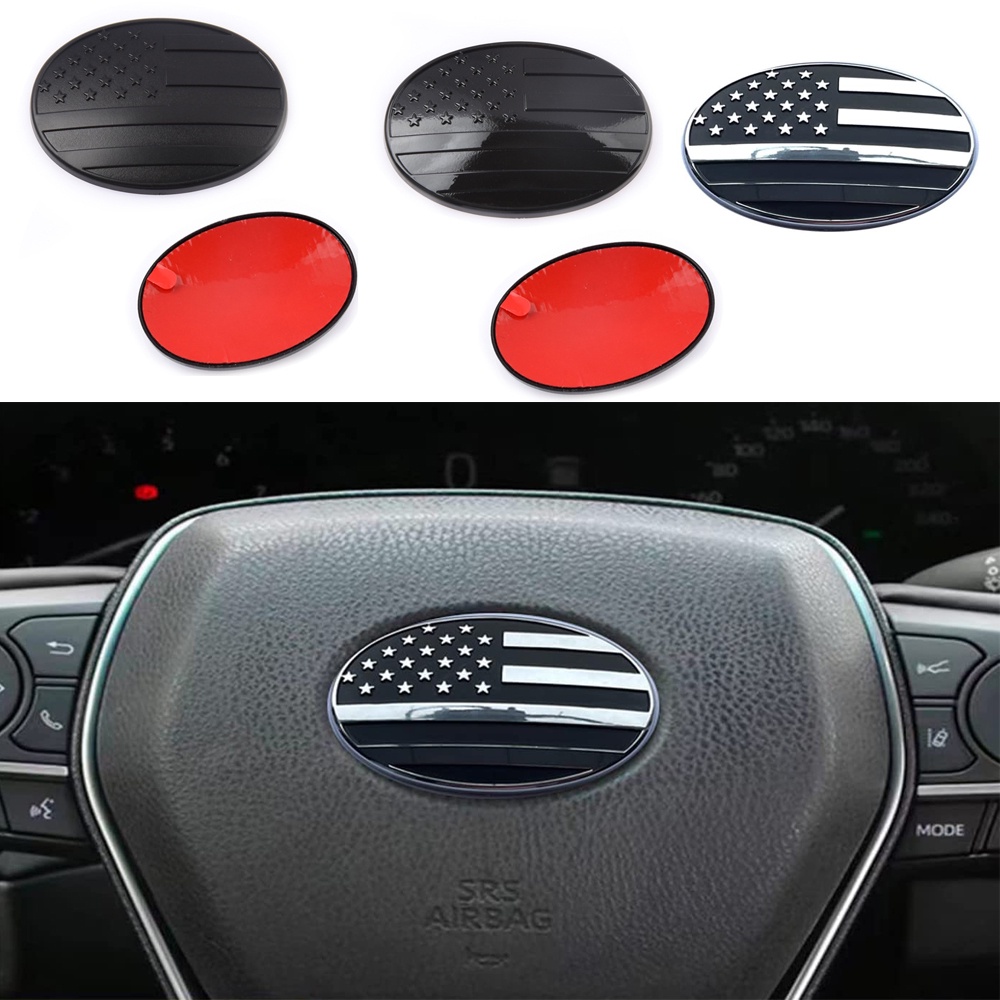 Steering Wheel Badge Emblem Sticker Covers Overlay Compatible With 