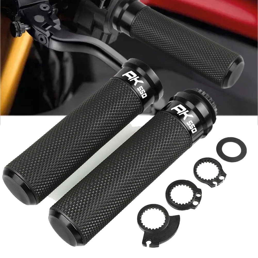 AE Motorcycle Knobs AntiSkid Scooter Handle Grips CNC 7/8" 22MM