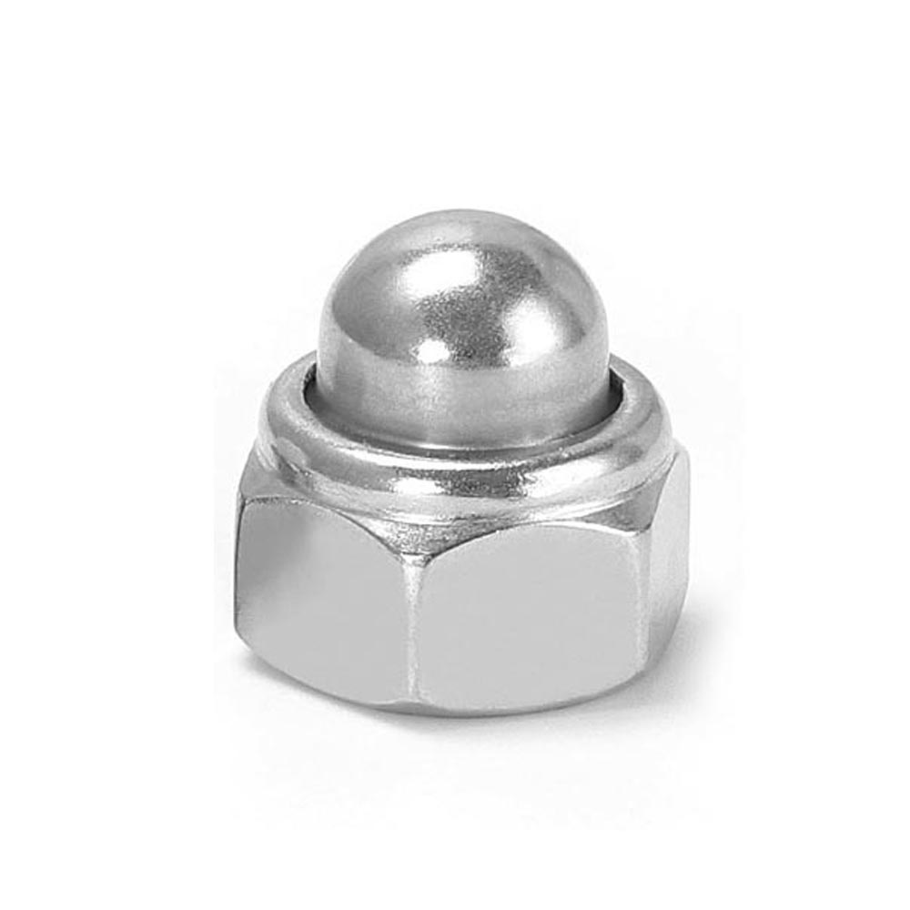 2 10P M4 M5 M6 M8 M10 M12 304 Stainless Steel Acorn Cap Cover Dome Hex Hexagon Nylon Insert Lock