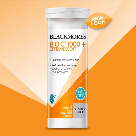 Blackmores Bio C 1000 Echinacea + Zinc 10 Effervescent Tablets Vitamin