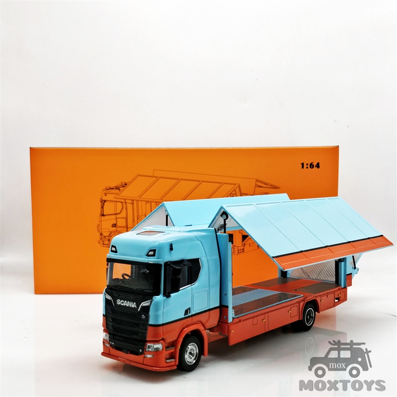 GCD 1:64 Scania S730 Double Deck Gull Wing Tow Truck BlackBird