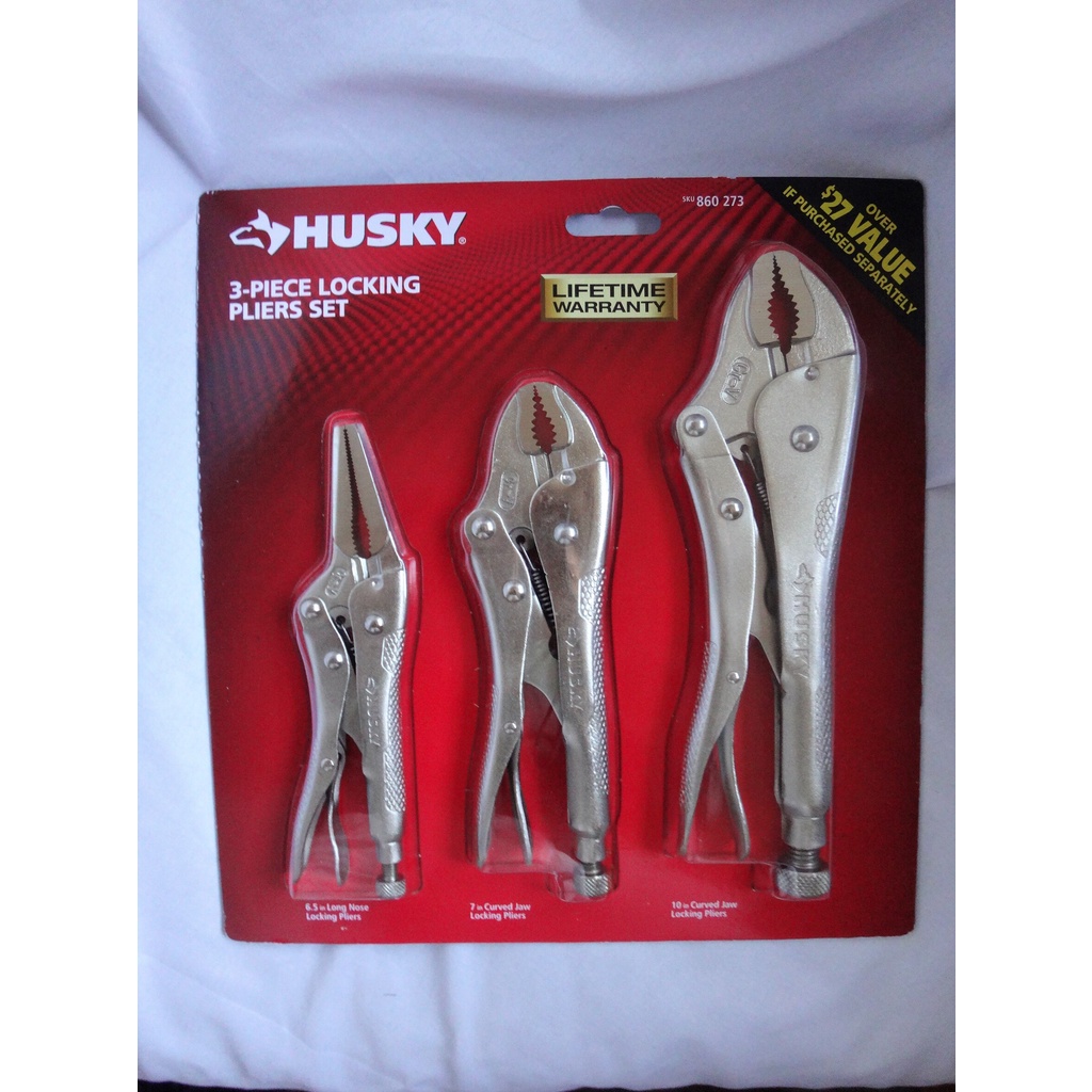 Husky 3Piece Locking Pliers Vise Grip Set 96431 NewUSA Shopee Philippines