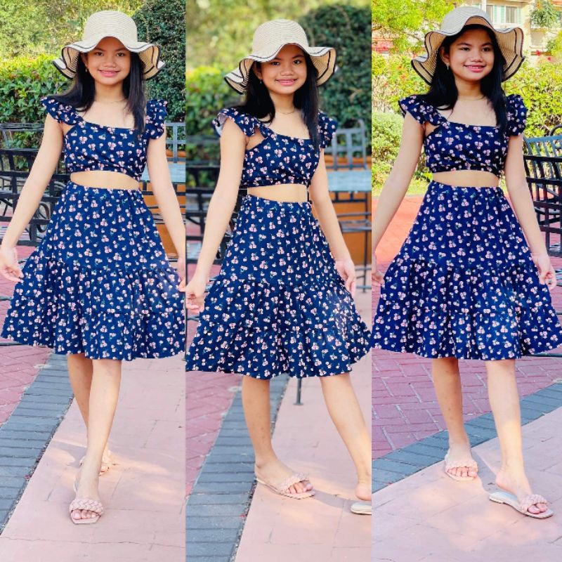 Kids Mini Skirt Terno OOTD to 13 Years old