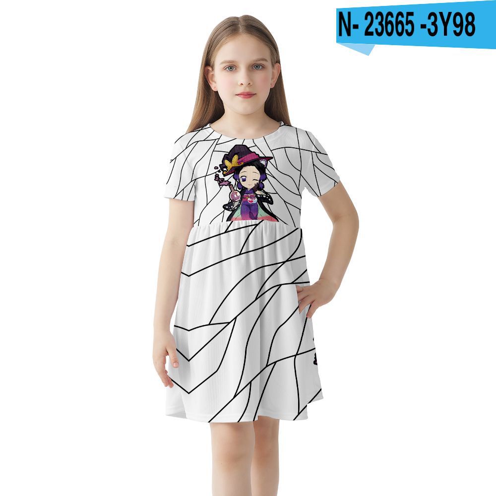 Demon Slayer dress nezuko Shinobu tanjiro dress for kids | Shopee ...