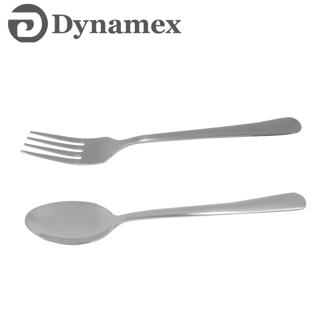 Dynamex Stainless Steel for Dinner spoon and Fork 12pc Set B055H