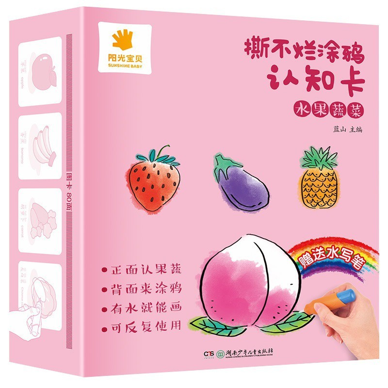 Doodle Flash Cards Early Educational toys Fruits Vegetables Alphabets