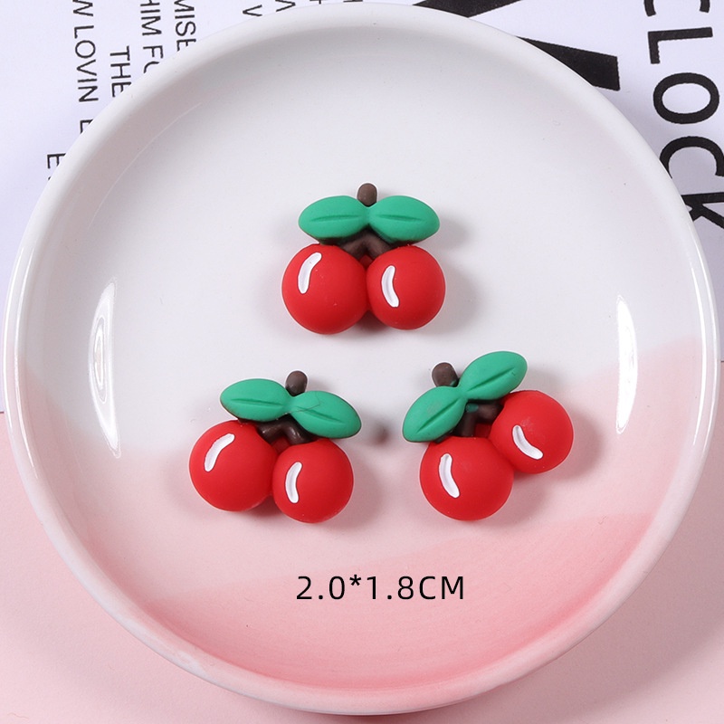 1PCS Fashion Crocs Jibbitz Accessories Creative Fruit Vegetables Cherry