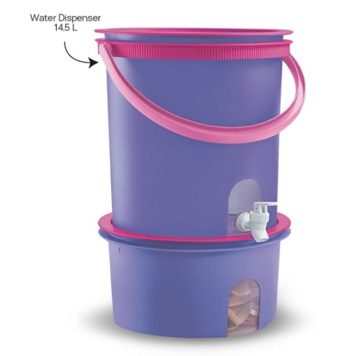 Tupperware Water Dispenser 14.5 L with Free Canister 7L | Shopee ...
