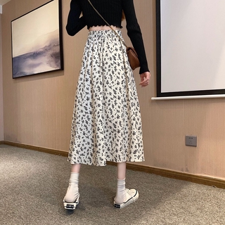 [Real Photo] Korean style new chiffon skirt women loose and thin small ...