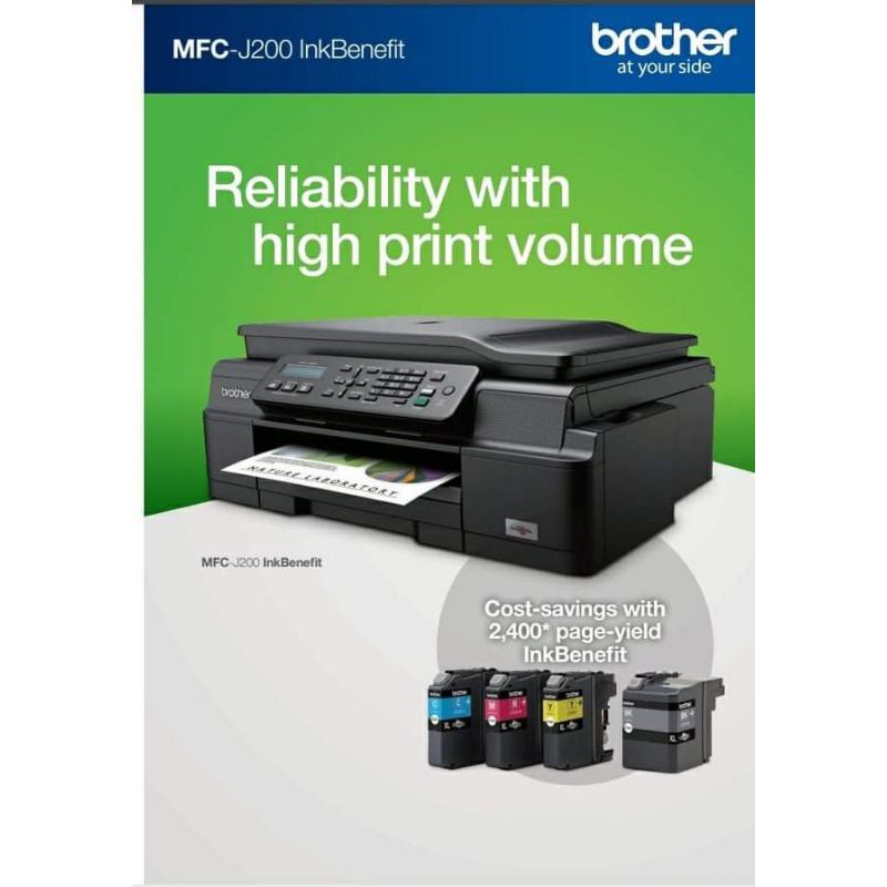 Genuine Brother MFCJ200 4in1 Inkjet printer Shopee Philippines
