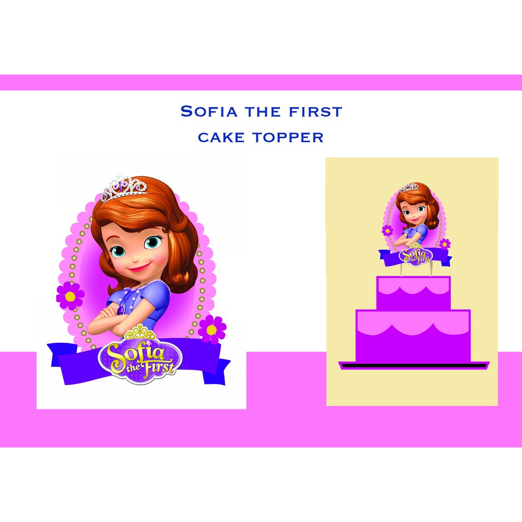 SOFIA THE FIRST CAKE TOPPER (6 X 8 INCHES) | Shopee Philippines