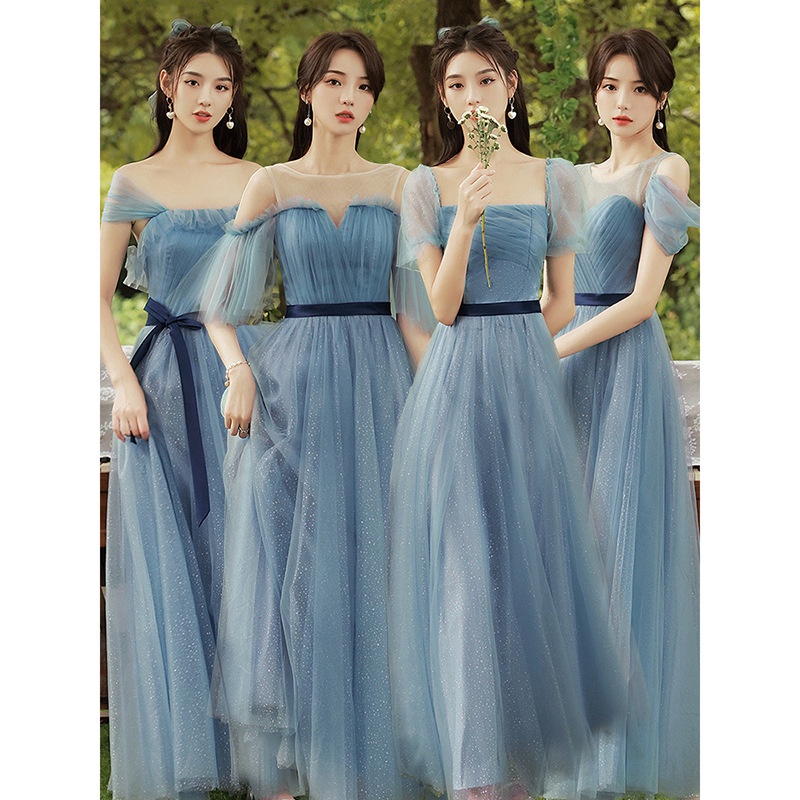 princess polly baby blue dress Saidy summer maxi main image 1
