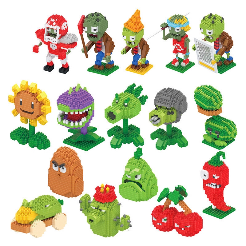 New Plants Vs Zombies Struck Game Building Blocks Set Compatible legoed  Gift Action Toys | Shopee Philippines