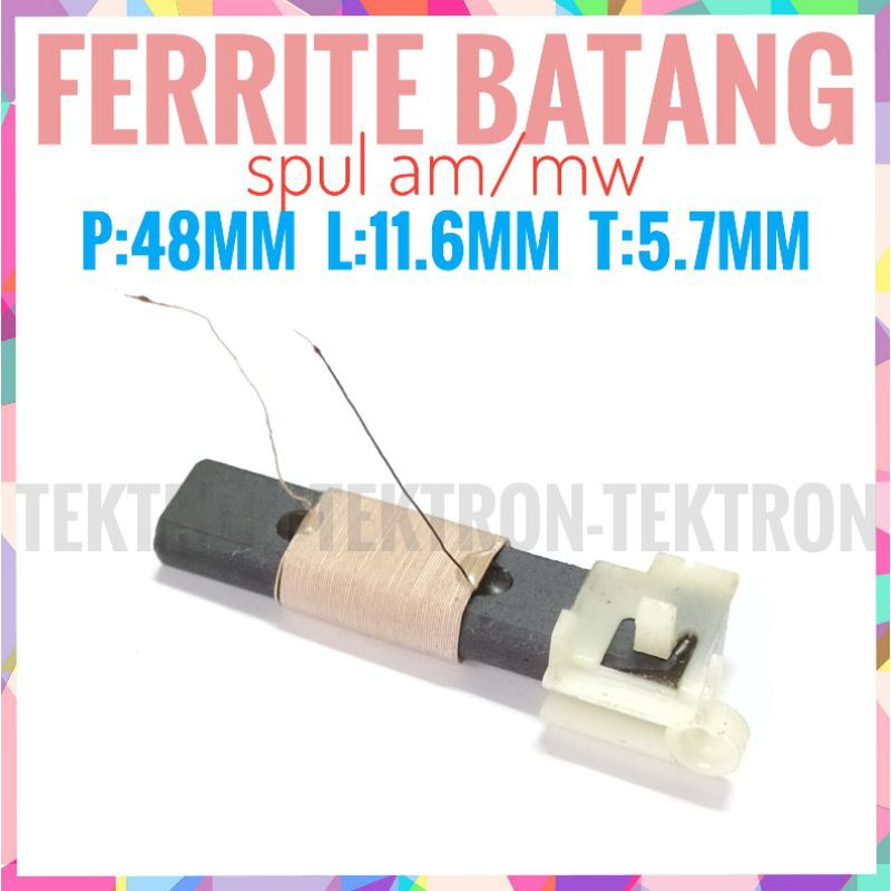Ferrite Rod Spool Radio AM MW Ferrite Antenna Antenna 48mm Ferrite