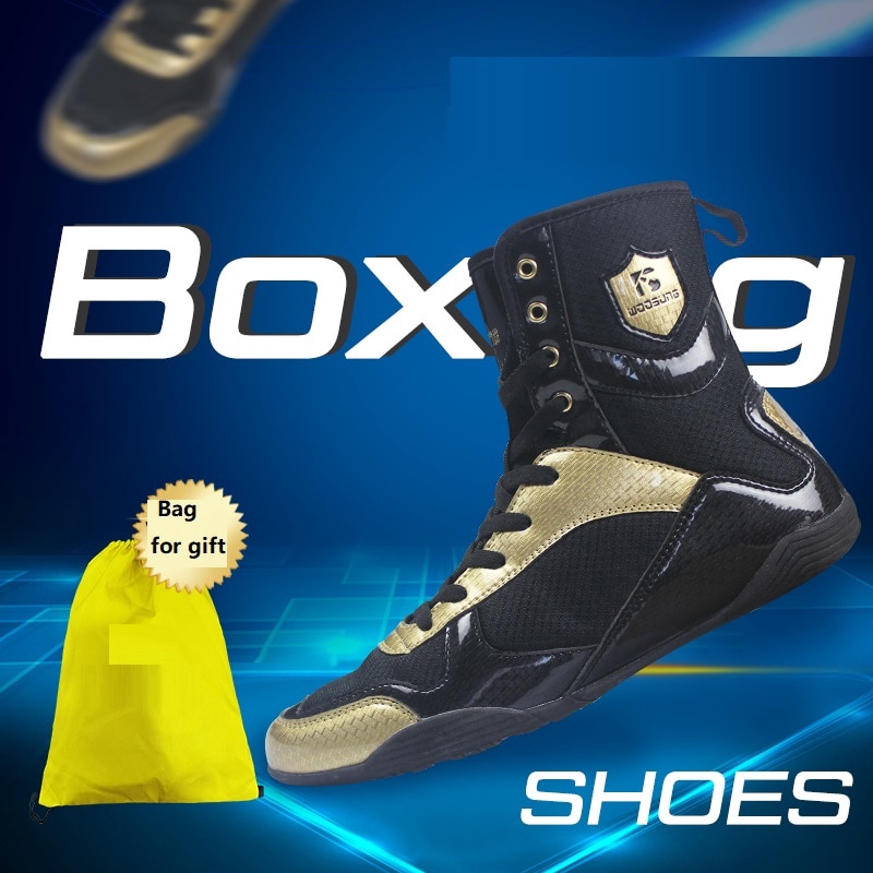 New Adult Boxing Wrestling Sanda shoes sports trainers Unisex Fitness Boots  gift