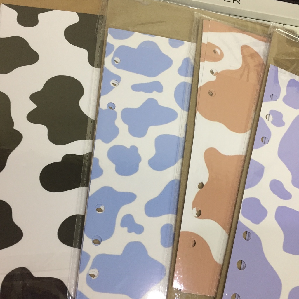 Misucart Cow Print Binder Cover Divider 5 Pcs Freebies For Multiple Orders Shopee