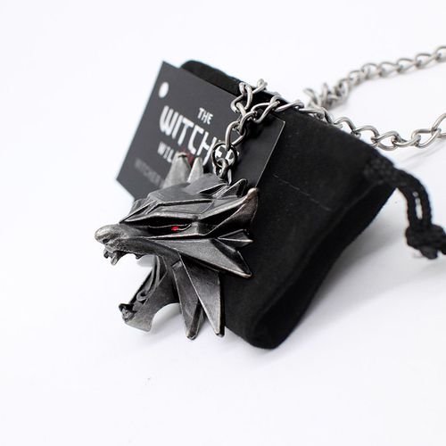 The witcher 3 pendant necklace animal wolf head necklace | Shopee ...