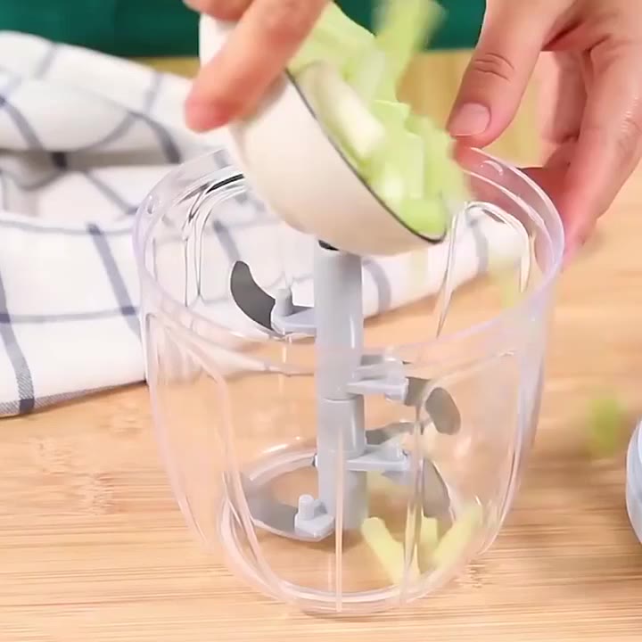 Hand Chopper Manual Rope Food Processor With Pounding Garlic Cutting ...