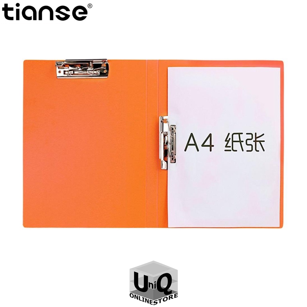 Tianse 1602 A4 Double Clips File Folder (Orange) Shopee Philippines