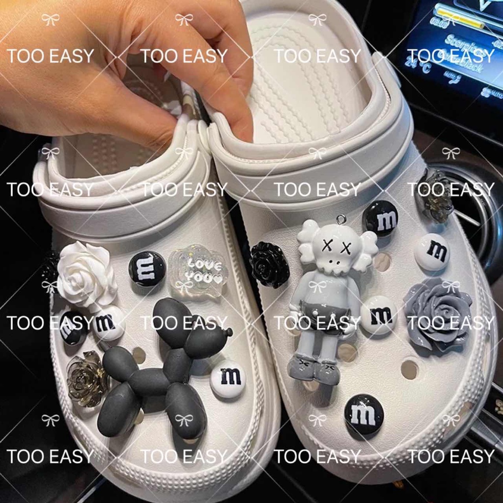 KAWS set Jibbitz Crocs Pins for shoes bags High quality cod Shopee