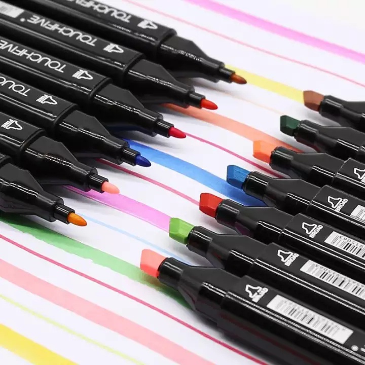 Colors Markers Set Double Tip Oily Alcohol Sketch Art