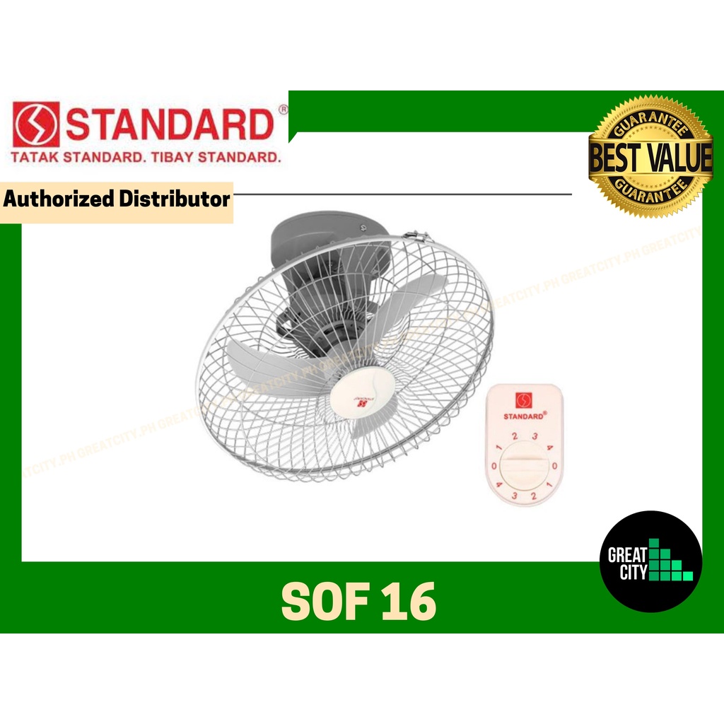 Standard ORIGINAL Orbit Ceiling Electric Fan 16 and 18 inches Banana ...