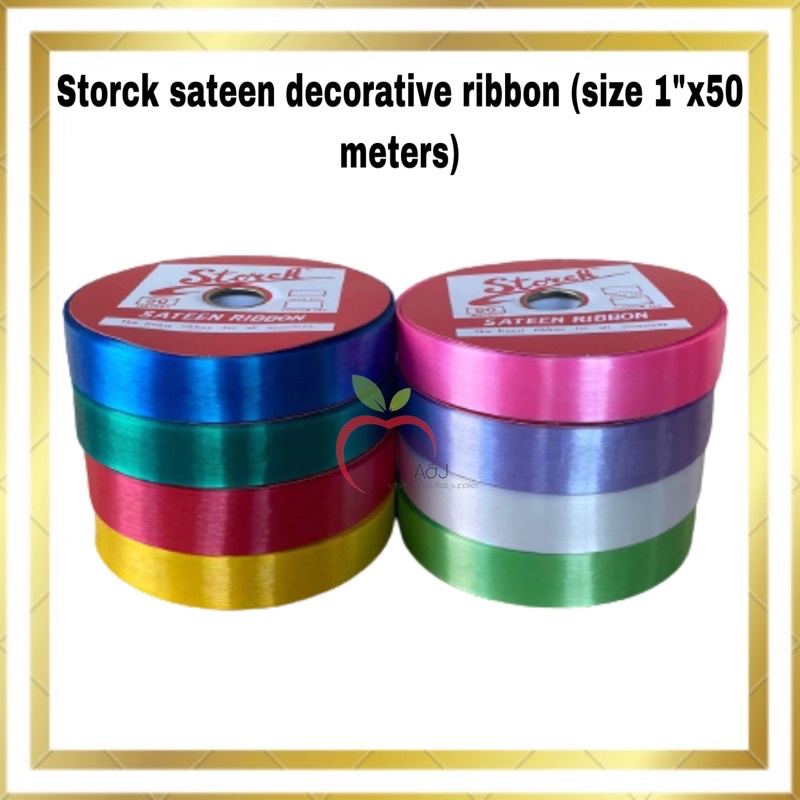 Storck Sateen Ribbon 1”x50meters | Shopee Philippines