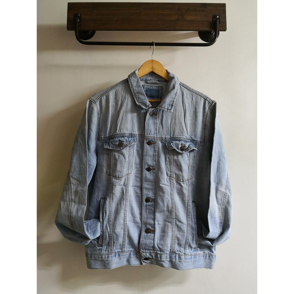 F21 21men Denim Jacket Branded Factory Overruns Shopee Philippines