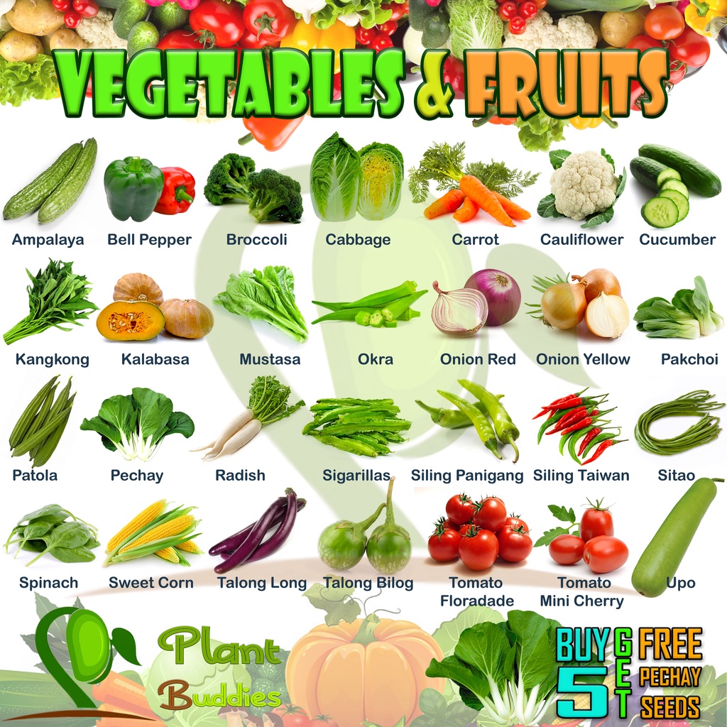 Seeds Vegetables and Fruits High Quality Ampalaya Bell Pepper Broccoli ...