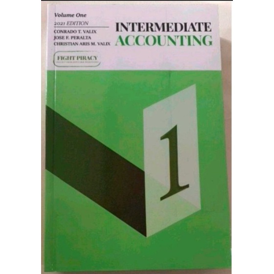 INTERMEDIATE ACCOUNTING vol.1 (2021edition by Conrado Valix) | Shopee ...