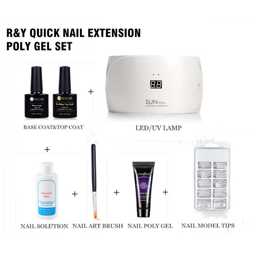 MS Pinpai Quick Nail Extension Polygel Set Complete Trial Kit Best Choice for Beginner