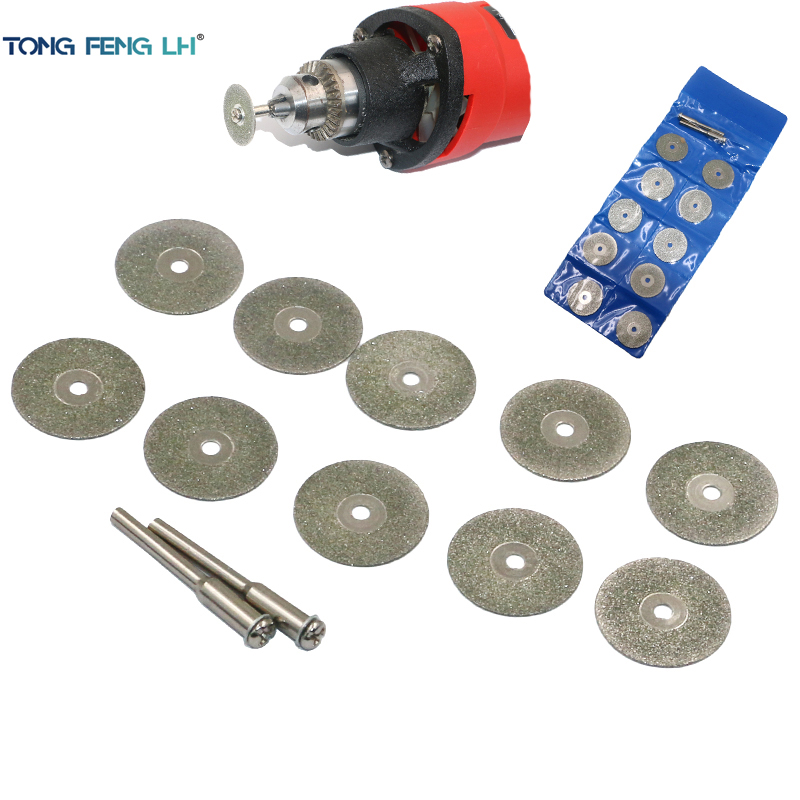 10psc 22mm Dremel Diamond Cutting Disc Rotary Tools Accessories Set