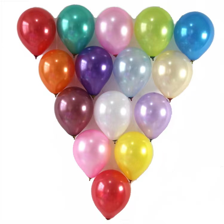 Metallic Latex Balloons Plain Rubber Balloons Perpack 12inch 1