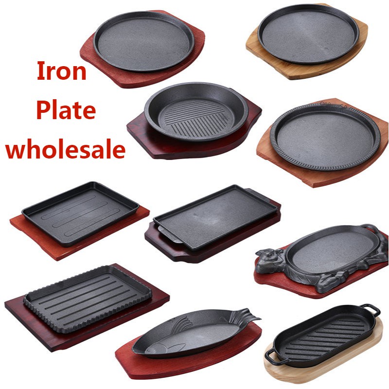 Household Cast Iron Teppanyaki Steak Barbecue Teppanyaki Korean ...