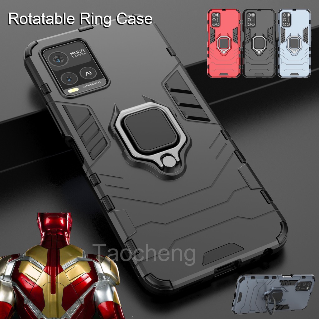 Vivo Y33s Y21T Y76 5G V23 Pro Y33 s Ring Phone Case Armor Shockproof ...