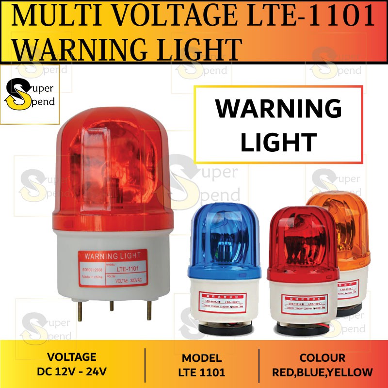 AC & DC Warning Light Rotatory Lamp | Shopee Philippines