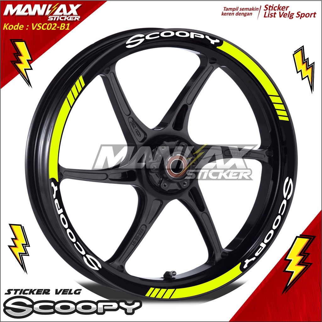 Scoopy VELG STICKER VELK SCOOPY CUSTOM STICKER - HONDA SCOOPY VELG ...