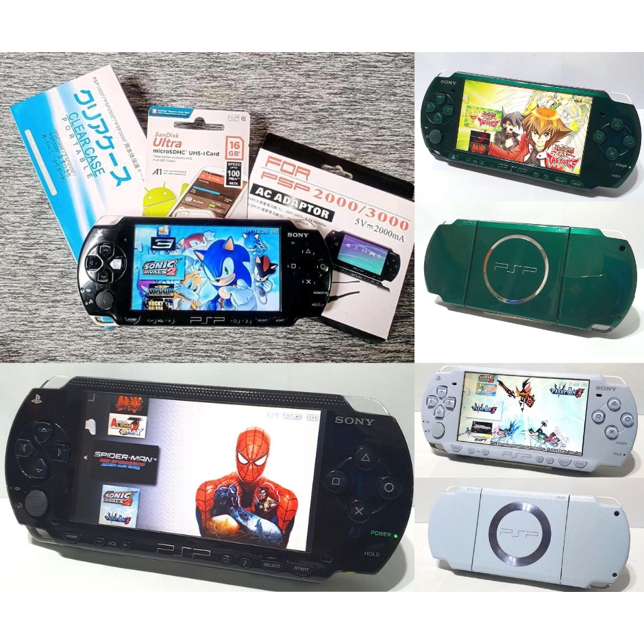 Original Sony Psp 1000 2000 3000 Slim/ Phat with Full Free Games 4GB 8GB  32GB | Shopee Philippines