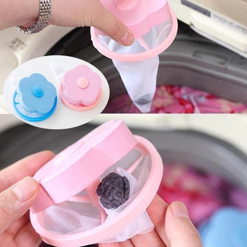 Floating Lint Hair Catcher Mesh Pouch Washing Machine Laundry Filter ...