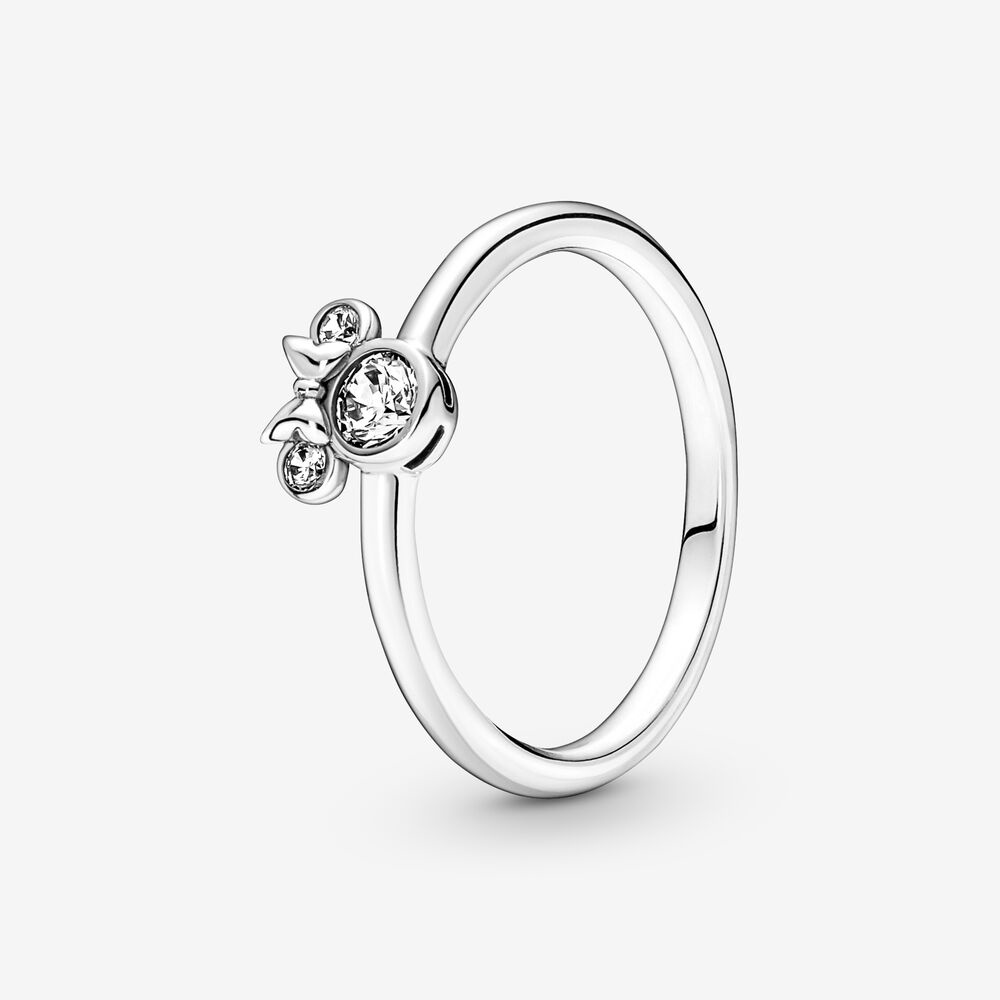 PAN Disy Minnie Mouse Sparkling Head Ring 190074C01 925 silver cartoon ...