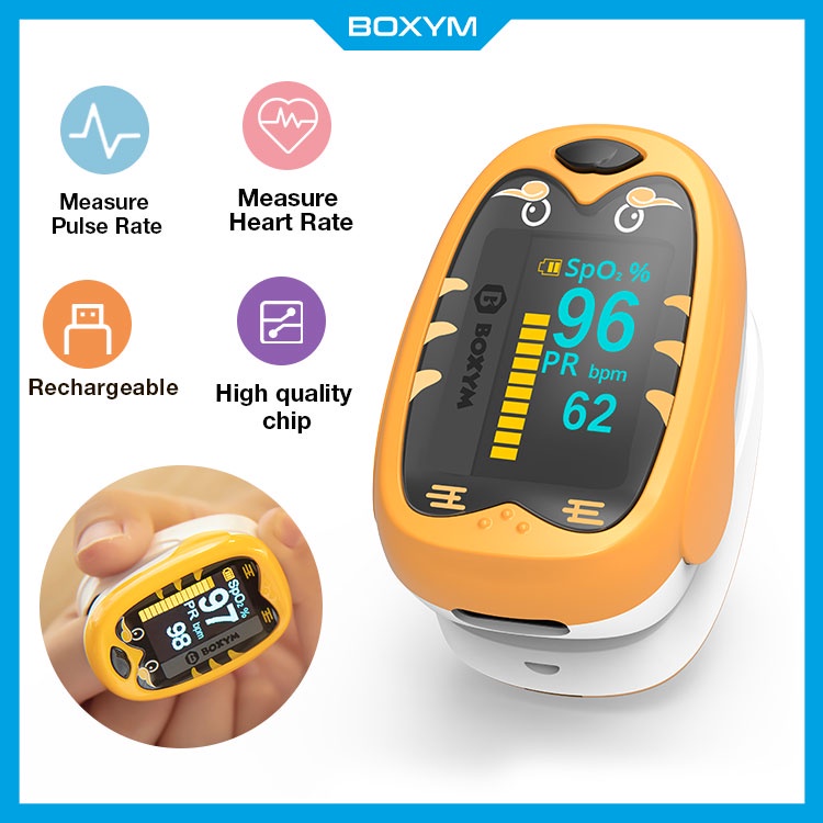 【Philippine cod】 BOXYM Baby Finger Pulse Oximeter SpO2 PR OLED