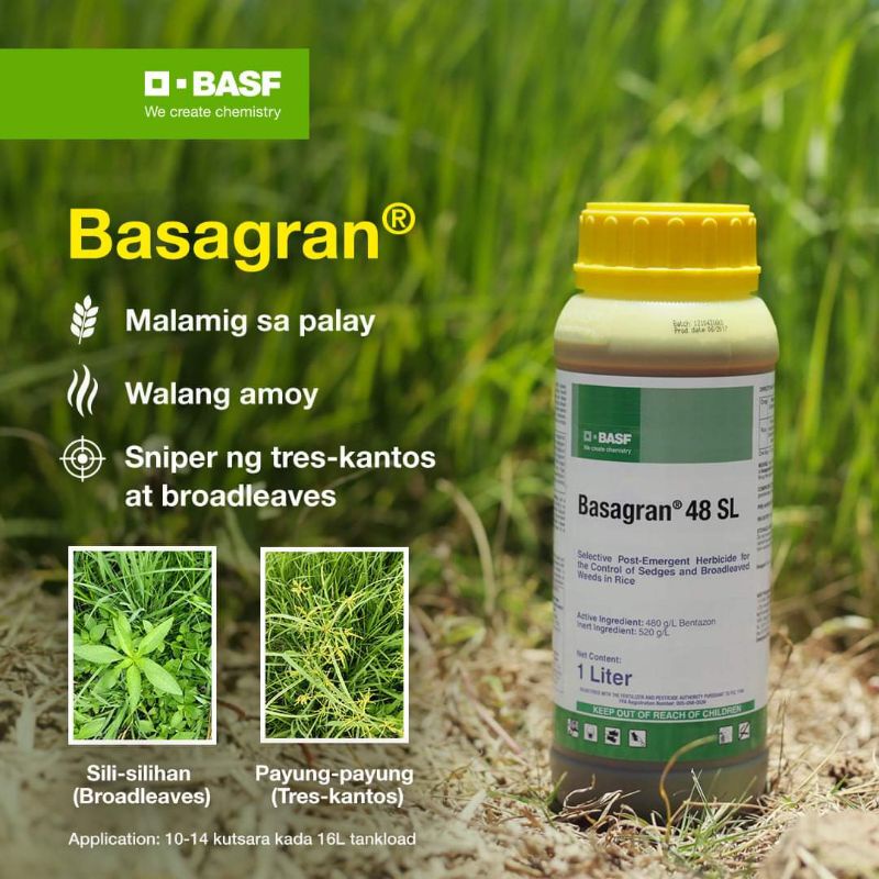 Basagran 48 SL Herbicide ( 1 Liter / 500ml ) | Shopee Philippines