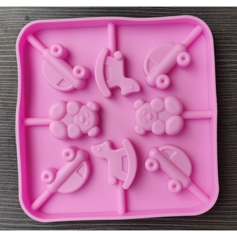 Small Silicone Molder Mini Lollipop Different Mold Cars Safari ...