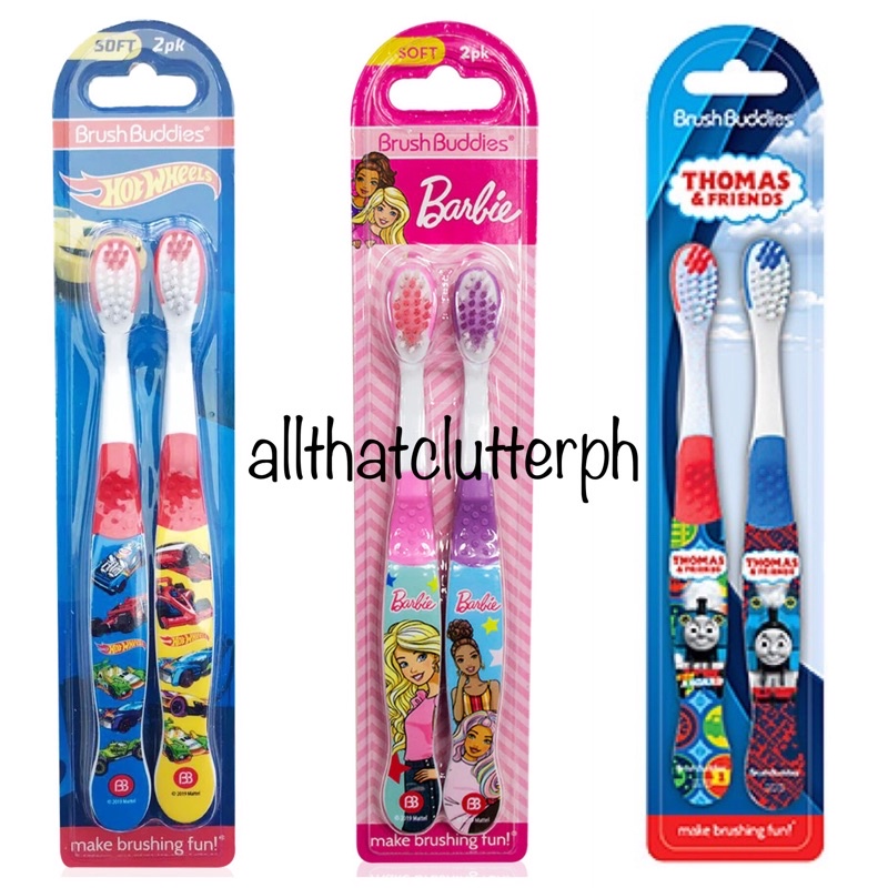 Brush Buddies Kids toothbrush- Peppa Pig / Shopkins / Thomas / Hot