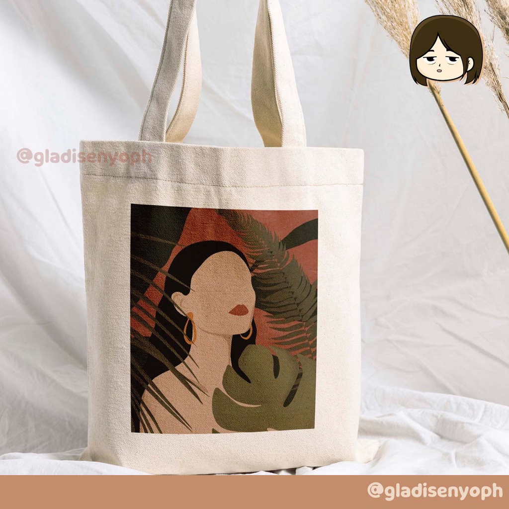 Canvas Totebag Aesthetic Design by Gladisenyoph