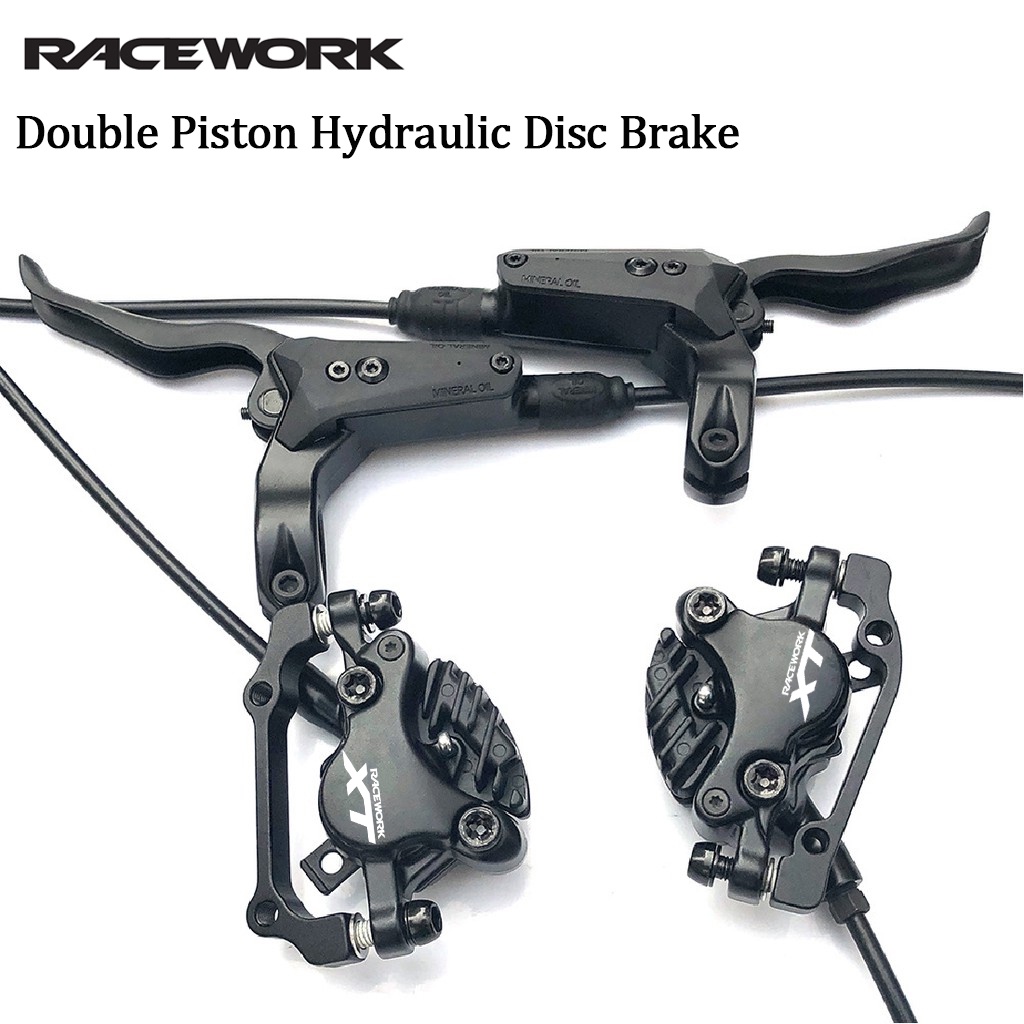 RACEWORK Mountain Bike Oil Brake Hydraulic Disc Brake M8000 Cooling oil disc brake Left front right rear 29ER Hydraulic brake sets