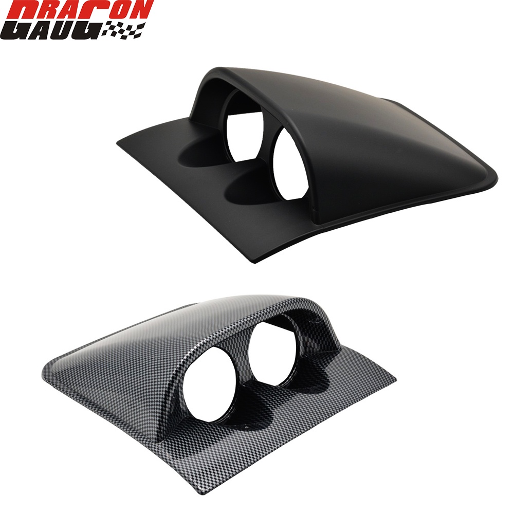 Dragon Gauge 52mm black And carbon Car Racing modification dash board